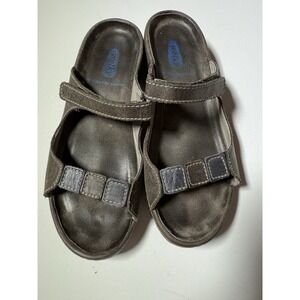 Wolky Leather Sandals Gray Comfort Walking Orthopedic  Strap Women Sz  37